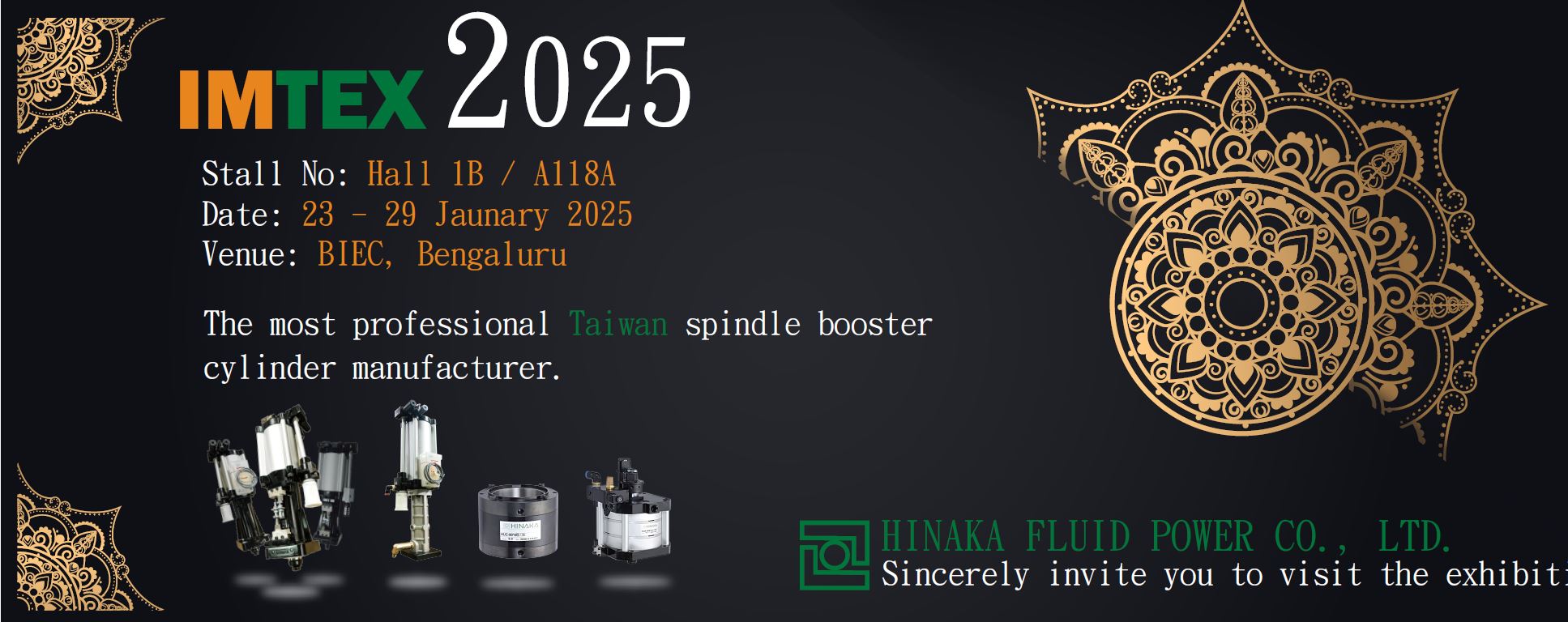  Join HINAKA at IMTEX 2025 – Explore Cutting-Edge Fluid Power Solutions